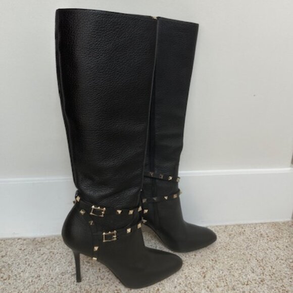 Valentino Rockstud Knee  High Boots - Picture 3 of 12